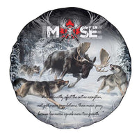 The Wolves Hunting Moose Spare Tire Cover