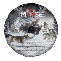 The Wolves Hunting Moose Spare Tire Cover