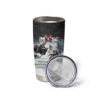 The Wolves Hunting Moose Tumbler Cup