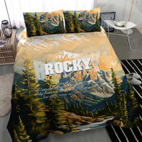 The Beauty of Rocky Mountains Bedding Set
