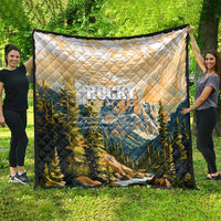 The Beauty of Rocky Mountains Quilt