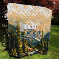 The Beauty of Rocky Mountains Quilt
