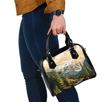 The Beauty of Rocky Mountains Shoulder Handbag