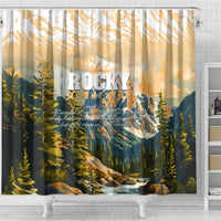 The Beauty of Rocky Mountains Shower Curtain
