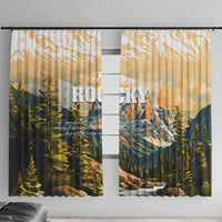 The Beauty of Rocky Mountains Window Curtain