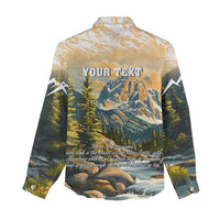 The Beauty of Rocky Mountains Women Casual Shirt