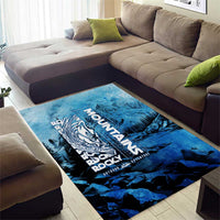 Rocky Mountains Area Rug Outdoor Adventure
