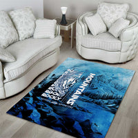 Rocky Mountains Area Rug Outdoor Adventure