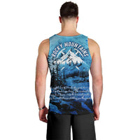 Rocky Mountains Men Tank Top Outdoor Adventure