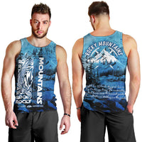 Rocky Mountains Men Tank Top Outdoor Adventure