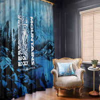 Rocky Mountains Window Curtain Outdoor Adventure