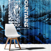 Rocky Mountains Window Curtain Outdoor Adventure