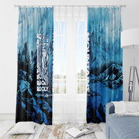 Rocky Mountains Window Curtain Outdoor Adventure