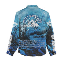 Rocky Mountains Women Casual Shirt Outdoor Adventure
