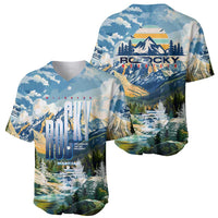 Wilderness of Rocky Mountains Baseball Jersey