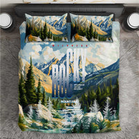 Wilderness of Rocky Mountains Bedding Set