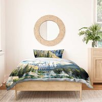 Wilderness of Rocky Mountains Bedding Set