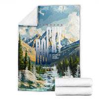 Wilderness of Rocky Mountains Blanket