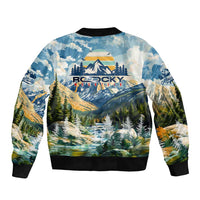 Wilderness of Rocky Mountains Bomber Jacket