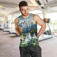 Wilderness of Rocky Mountains Men Tank Top