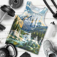 Wilderness of Rocky Mountains Men Tank Top