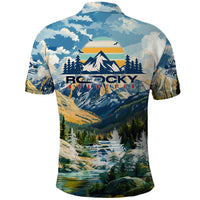 Wilderness of Rocky Mountains Polo Shirt