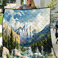 Wilderness of Rocky Mountains Quilt