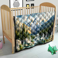Wilderness of Rocky Mountains Quilt