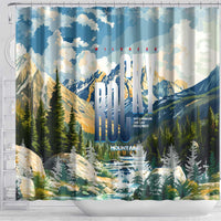 Wilderness of Rocky Mountains Shower Curtain