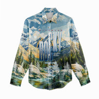 Wilderness of Rocky Mountains Women Casual Shirt