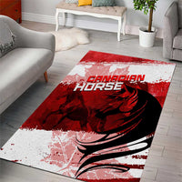 Canadian Horse Area Rug Canada Maple Leaf