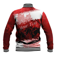 Personalized Canadian Horse Baseball Jacket Canada Maple Leaf
