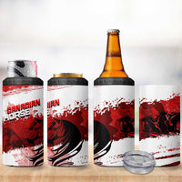Canadian Horse 4 in 1 Can Cooler Tumbler Canada Maple Leaf