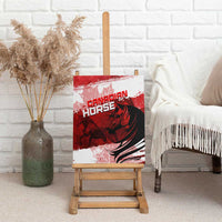 Canadian Horse Canvas Wall Art Canada Maple Leaf