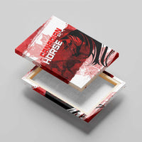 Canadian Horse Canvas Wall Art Canada Maple Leaf