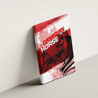 Canadian Horse Canvas Wall Art Canada Maple Leaf