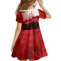 Personalized Canadian Horse Family Matching Short Sleeve Bodycon Dress and Hawaiian Shirt Canada Maple Leaf