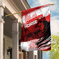 Canadian Horse Garden Flag Canada Maple Leaf