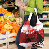 Canadian Horse Grocery Bag Canada Maple Leaf