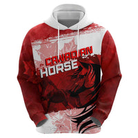 Personalized Canadian Horse Hoodie Canada Maple Leaf