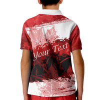 Personalized Canadian Horse Kid Polo Shirt Canada Maple Leaf