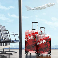 Canadian Horse Luggage Cover Canada Maple Leaf