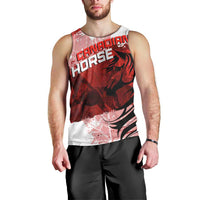 Personalized Canadian Horse Men Tank Top Canada Maple Leaf