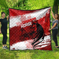 Canadian Horse Quilt Canada Maple Leaf