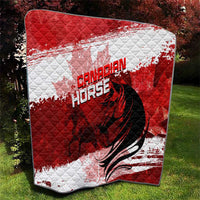 Canadian Horse Quilt Canada Maple Leaf