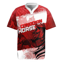 Personalized Canadian Horse Rugby Jersey Canada Maple Leaf