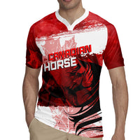 Personalized Canadian Horse Rugby Jersey Canada Maple Leaf