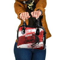 Canadian Horse Shoulder Handbag Canada Maple Leaf