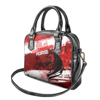 Canadian Horse Shoulder Handbag Canada Maple Leaf