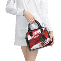 Canadian Horse Shoulder Handbag Canada Maple Leaf